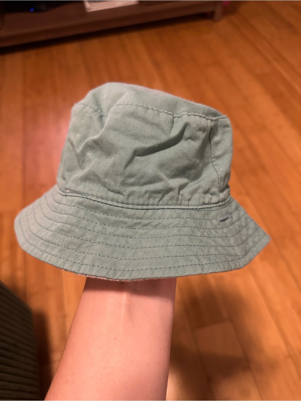 Target Baby Bucket Hat with Strap in Teal